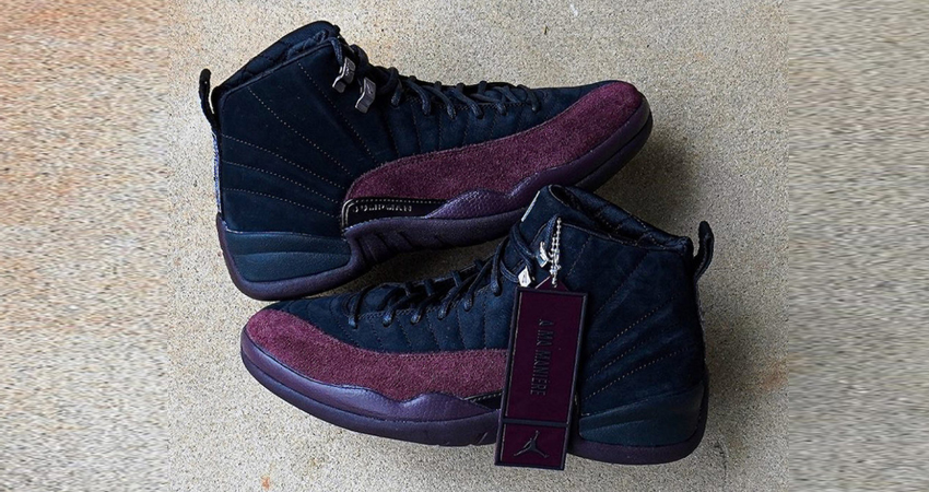 A MA MANIÉRE X AIR JORDAN 12 “BLACK BURGUNDY” Takes The Dark And Moody Route 02