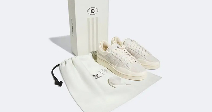 Bad Bunny x adidas Campus Cloud White Uses The Classic Model And Colourway 01