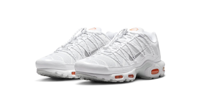 Nike Air Max Plus Enjoys An All White Look With A Twist In The Lacing 02