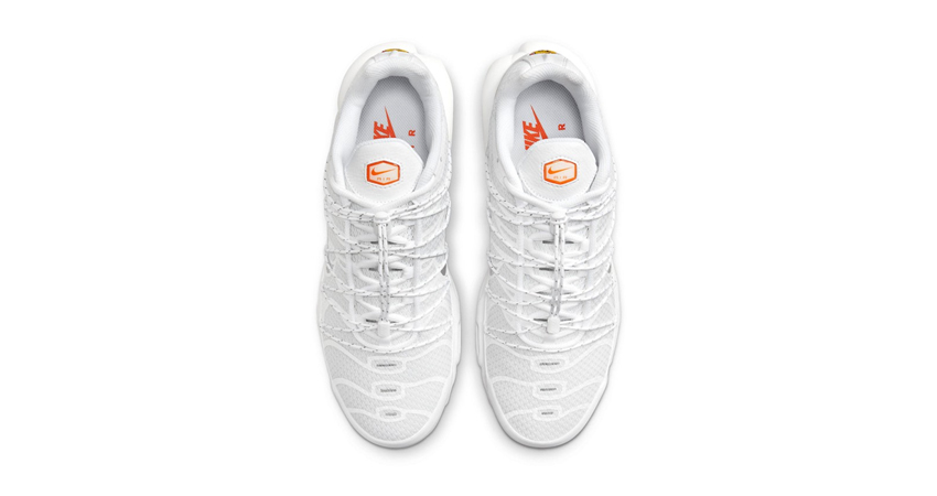 Nike Air Max Plus Enjoys An All White Look With A Twist In The Lacing 03