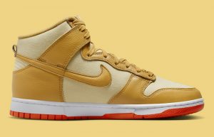 Nike Dunk High Gold Red DV7215-700 right