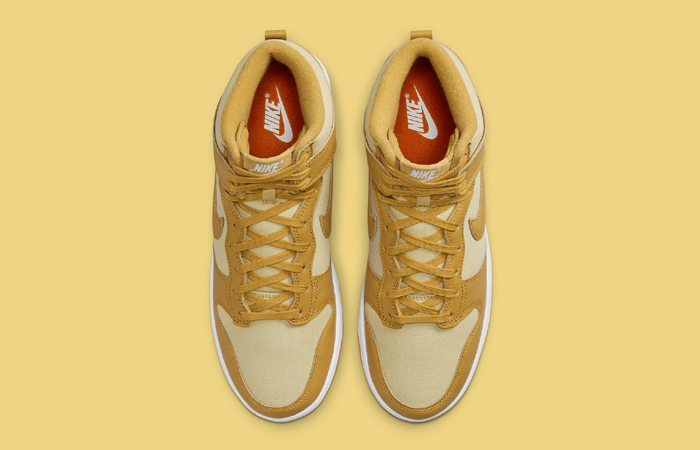 Nike Dunk High Gold Red DV7215-700 up