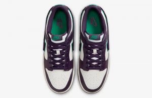 Nike Dunk Low Chenille White Purple DQ7683-100 up