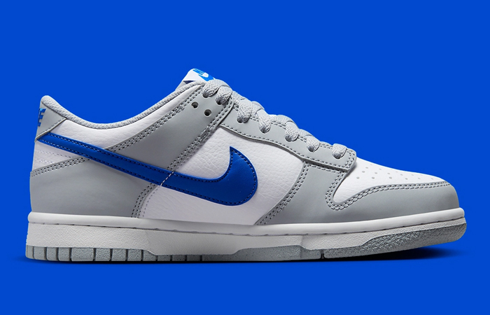 Nike Dunk Low GS Grey White Royal FN3878-001 right