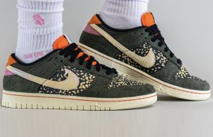 Nike Dunk Low Rainbow Trout FN7523 300 onfoot right