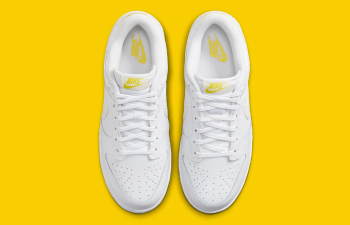 Nike Dunk Low White Yellow Heart FD0803-100 up