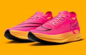 Nike ZoomX StreakFly Orange Pink DJ6566-600 front corner