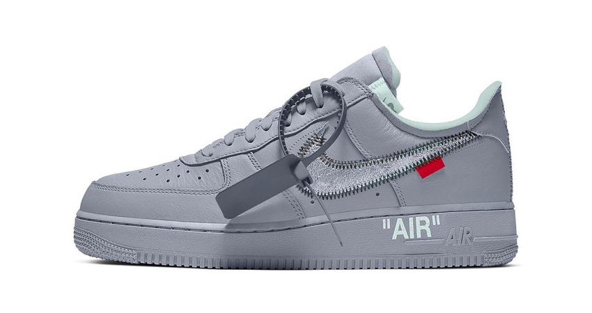 Off-White x Nike Air Force 1 Low Enjoys A Monochrome Makeover In Grey 01