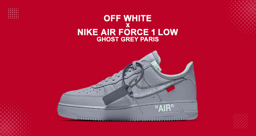 Off-White x Nike Air Force 1 Low Enjoys A Monochrome Makeover In Grey