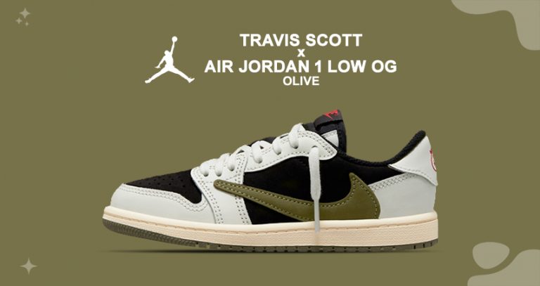 Travis Scott x Air Jordan 1 Low OG “Olive” Includes Reverse Swooshes ...