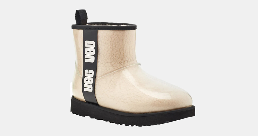 UGG Classic Mini Waterproof Clear Boot front corner