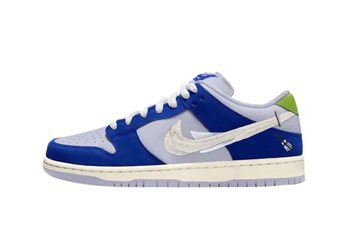 Fly Streetwear x Nike SB Dunk Low Blue DQ5130-400 featured image