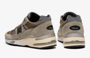 JJJJound x New Balance 991 Grey Brown M991JJA back