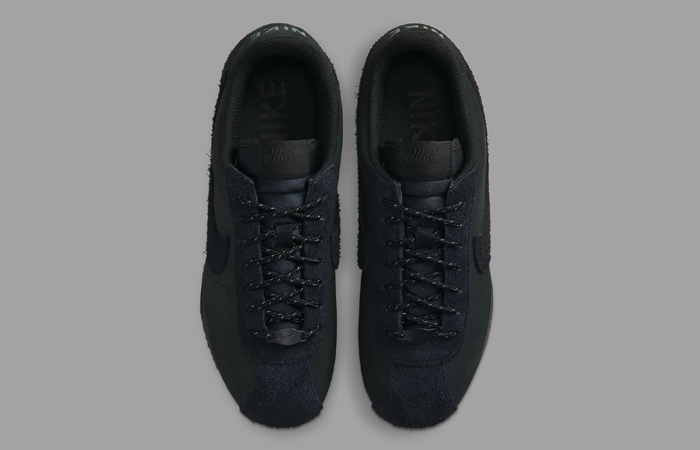 Nike Cortez 23 Triple Black Suede FJ5465-010 up
