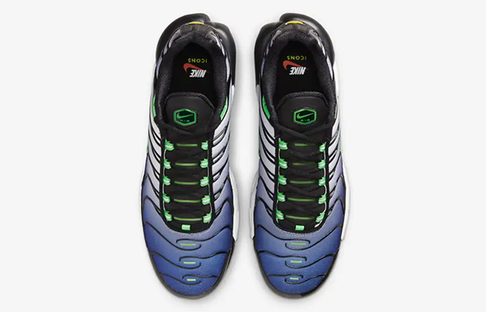 Nike TN Air Max Plus Icons Black Scream Green DX4326-001 up