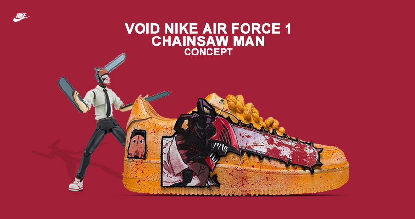 Nike Air Force 1 'Chainsaw Man' Boasts A Literal Chainsaw featured image