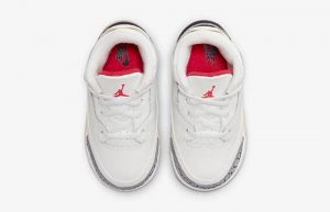 Air Jordan 3 Toddler White Cement Reimagined DM0968-100 up