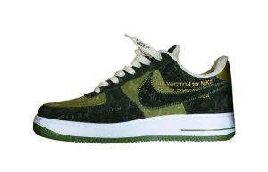Louis Vuitton x Nike Air Force 1 Green Suede featured image