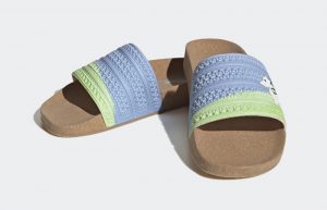 Moomin x adidas Adilette Cork Slides Blue ID4207 01