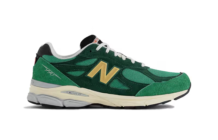 New Balance 990v3 Made in USA Green Gold M990GG3 right