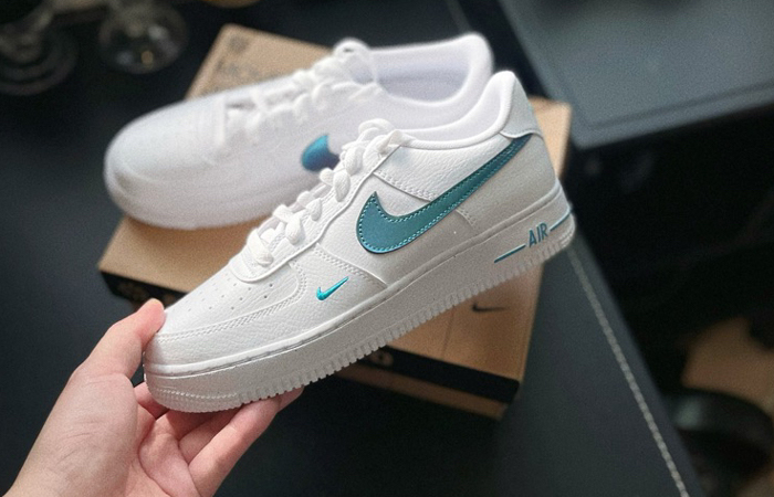 Nike Air Force 1 Low GS White Iridescent Blue FD0677-100 01