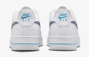 Nike Air Force 1 Low GS White Iridescent Blue FD0677-100 back