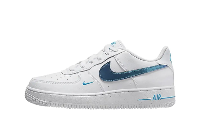Nike Air Force 1 Low GS White Iridescent Blue FD0677-100 - Where To Buy ...