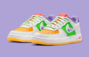 Nike Air Force 1 Low GS White Multi FD1036-100 front corner