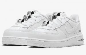 Nike Air Force 1 Low Toddler Double Air White CW0986-100 front corner