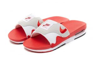 Nike Air Max 1 Slide Sport Red DH0295-103 front corner
