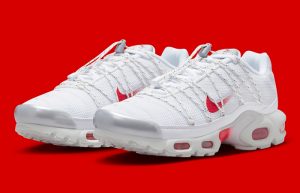 Nike Air Max Plus Utility White Red FN3488-100 front corner