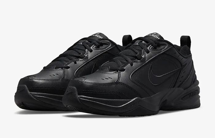 Nike Air Monarch 4 Black (Extra Wide) 416355-001 front corner