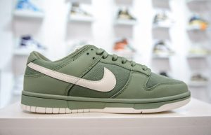 Nike Dunk Low Premium Oil Green FB8895 300 lifestyle right