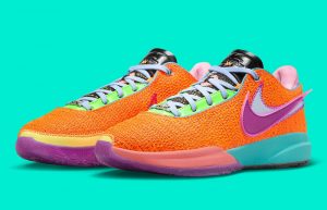 Nike LeBron 20 PS Total Orange DQ8648-800 front corner