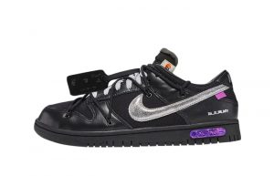 Off-White x Nike Dunk Low Black Lot 50 DM1602-001 featured image