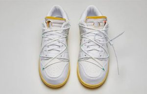 Off-White x Nike Dunk Low White Lot 1 DM1602-127 up