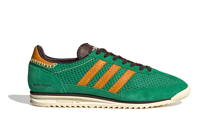 Wales Bonner x adidas SL72 Green right