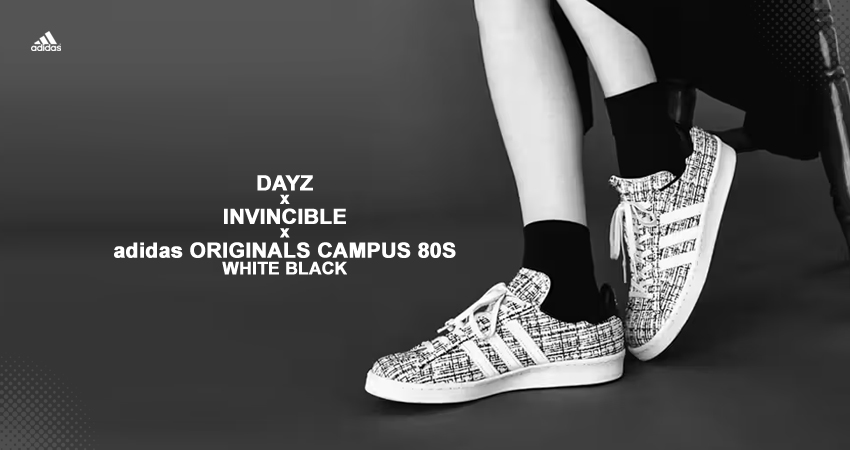 The INVINCIBLE x DAYZ adidas Originals Campus 80 Gets A Tweed Treatment