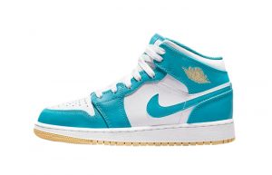 Air Jordan 1 Mid GS White Teal DQ8423 400 featured image
