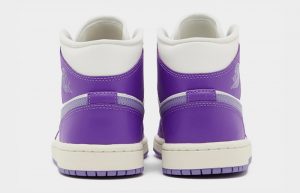 Air Jordan 1 Mid Purple Lilac Sail back