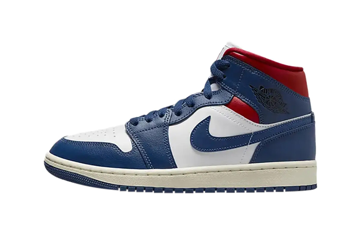 Air Jordan 1 Mid White French Blue Red BQ6472 146 featured image