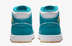 Air Jordan 1 Mid White Teal DQ8426 400 back