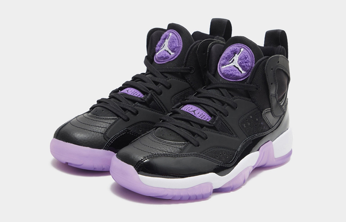 Air Jordan Two Trey Black Lilac Purple front corner