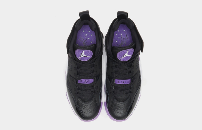 Air Jordan Two Trey Black Lilac Purple up