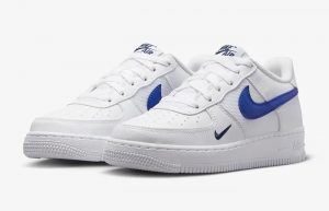 Nike Air Force 1 Low GS White Royal FN3875-100 front corner