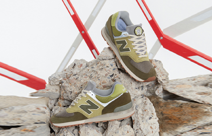 Run The Boroughs x New Balance 576 Made in UK Olive Grey lifestyle 01