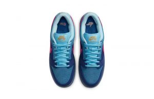 Run The Jewels x Nike SB Dunk Low Blue Pink DO9404-400 up