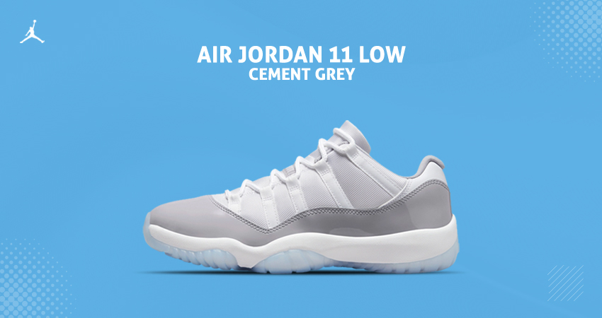 Score the Stylish Air Jordan 11 Low "Cement Grey" Now!