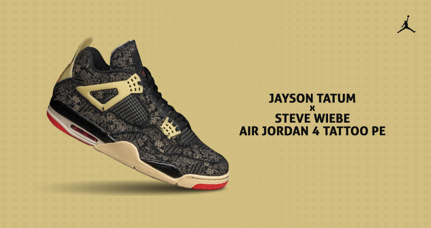 Steve Wiebe x Air Jordan 4 "Tattoo" Jayson Tatum PE: Drop Details