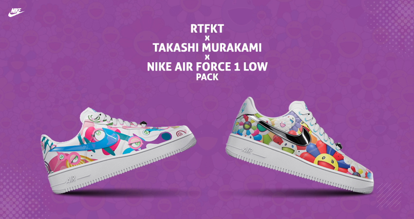 RTFKT x Takashi Murakami x Nike Air Force 1 Low Murakami Drip, Where To  Buy